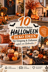 10 Halloween Deko Ideen für Eingang & Zuhause – wunderschön & einfach