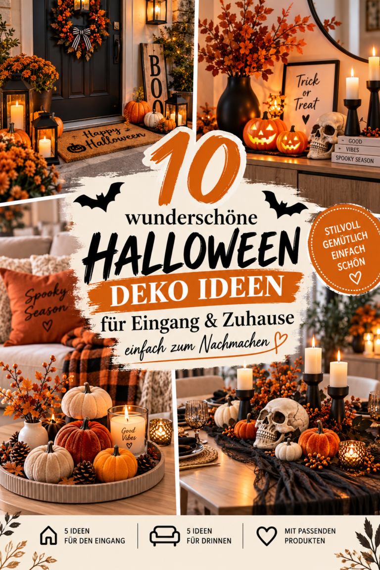 10 Halloween Deko Ideen für Eingang & Zuhause – wunderschön & einfach